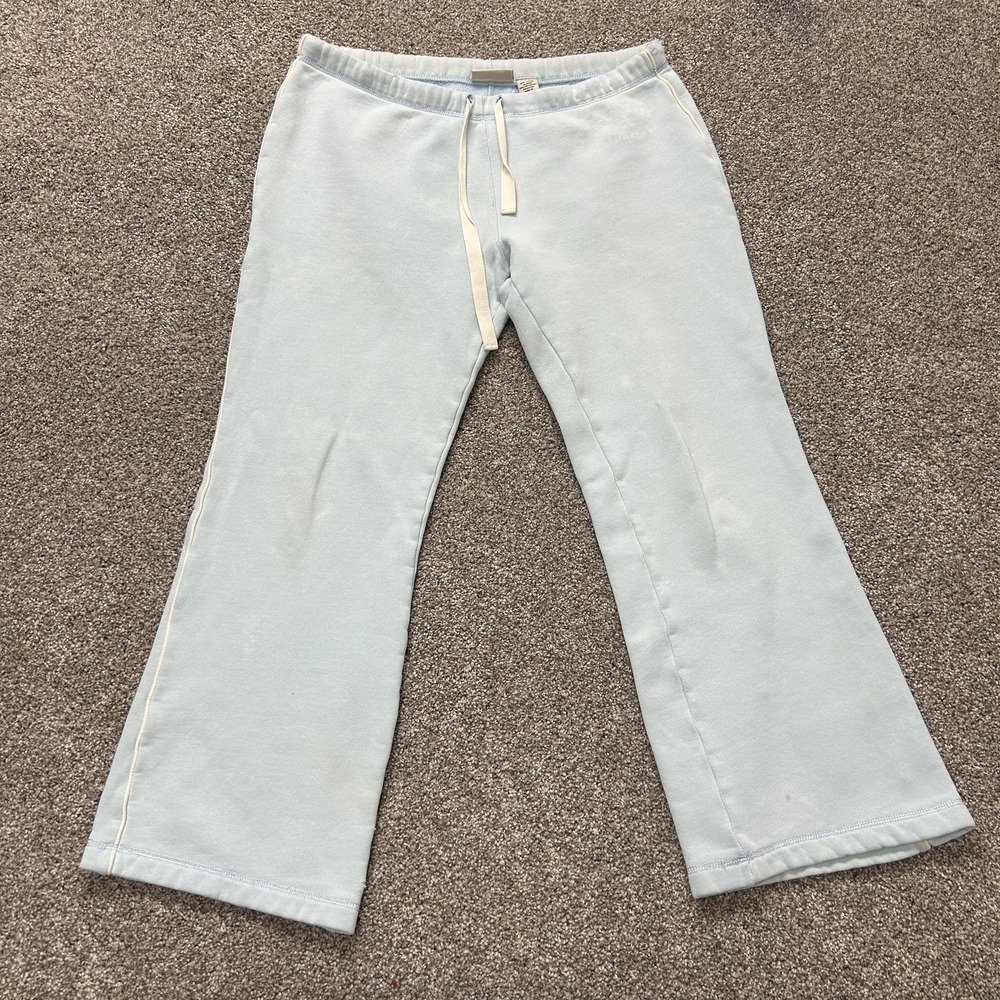 Y2K Polo Jeans Co Ralph Lauren Sweatpants Womens Small Blue Fleece Flare Leg